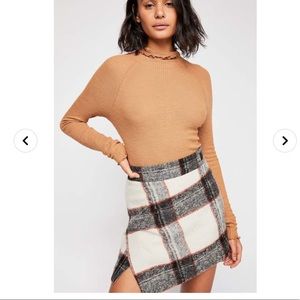 Free People Mod Buckle Mini Skirt
